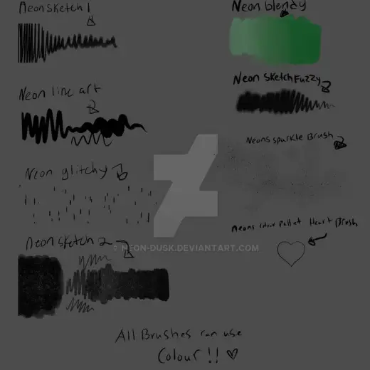 neons clip studio brushes 2026 — Clip Studio Paint brush