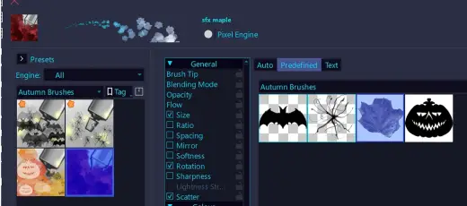 Jshinncreative's Autumn Brushes (here without mandatory registration) — Krita brush