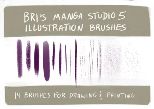 Bri's Manga Studio 5 / Clip Studio Paint Illustration Brush Set — Clip Studio Paint brush