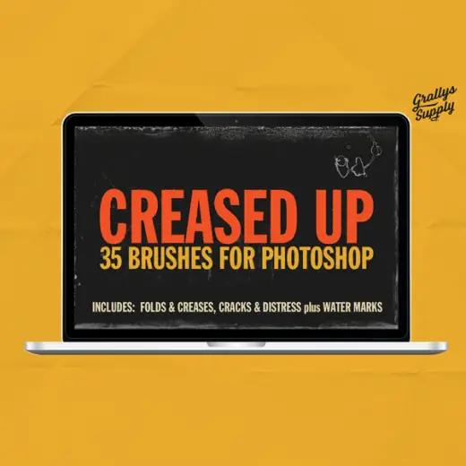 Creased Up Brush Pack for Photoshop — Photoshop brush