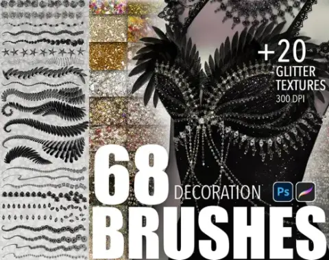 Decoration brushes — Photoshop brush