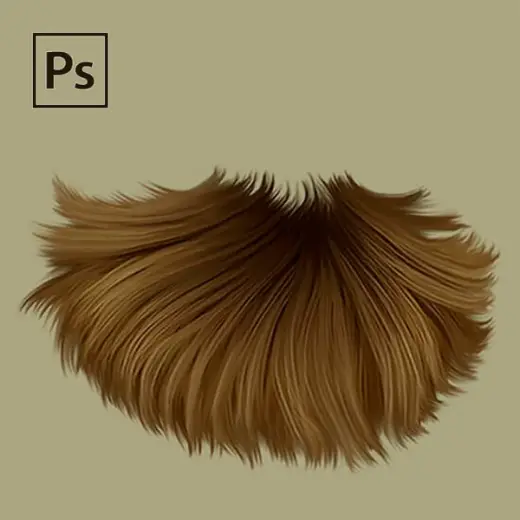 Hair brushes in Photoshop — Photoshop brush