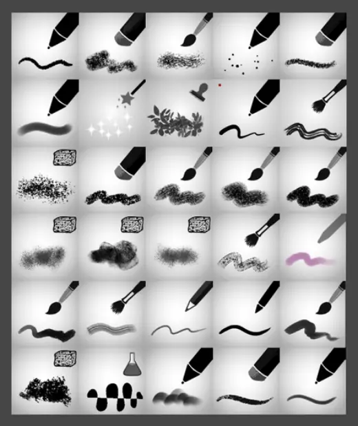 Raghukamath's Brush Pack — Krita brush
