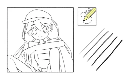 Textured Pencil Lápiz con textura — Krita brush