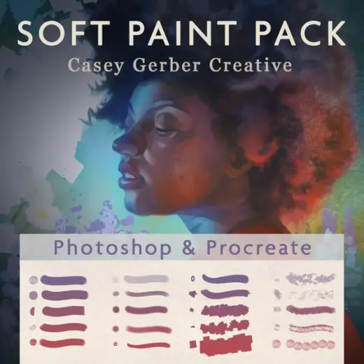 Soft Paint Pack for Photoshop and Procreate — Procreate & Photoshop brush