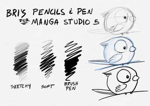 Bri's Manga Studio 5 / Clip Studio Paint Pencils & Pens — Clip Studio Paint brush