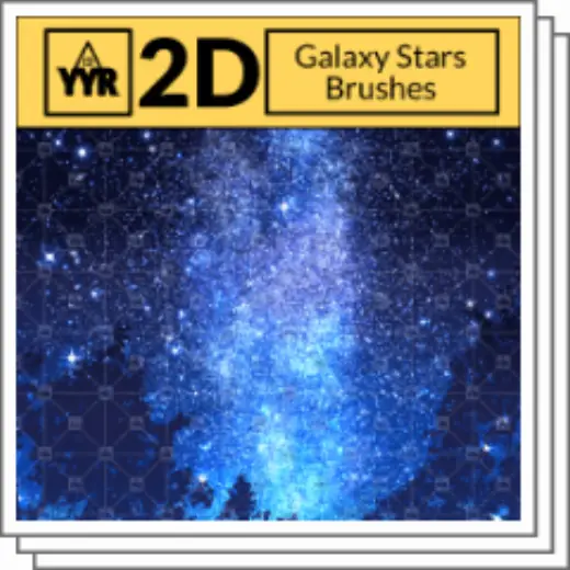 YYR Galaxy Stars Brushes — Clip Studio Paint brush