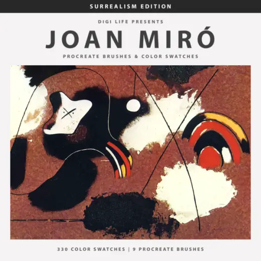Joan Miro Procreate Brushes & Color Swatches — Procreate brush