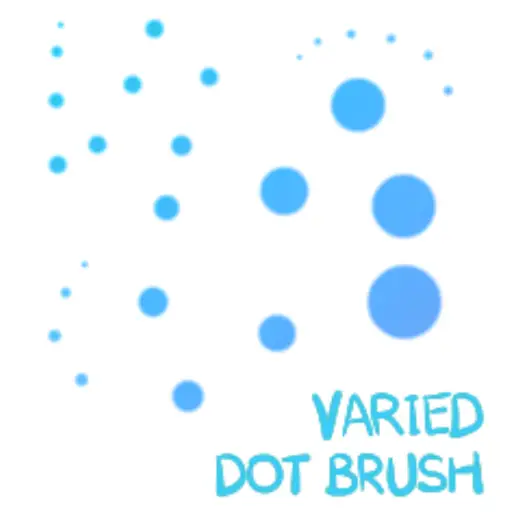 Varied Dot Brush — Clip Studio Paint brush