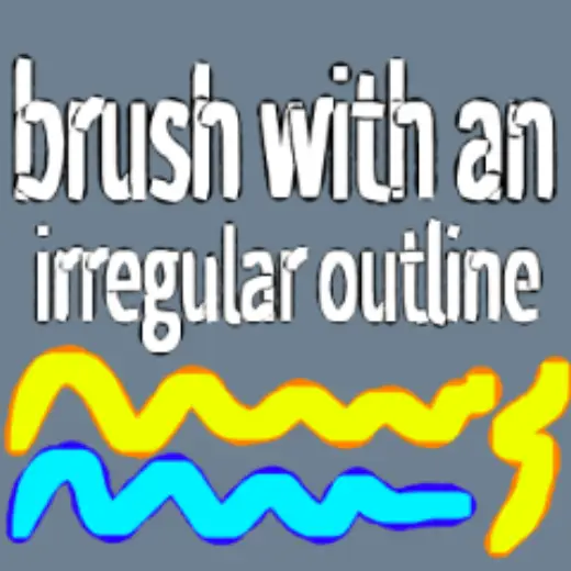 brush with an irregular outline — Clip Studio Paint brush