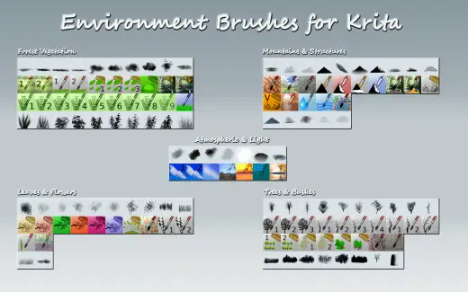 Krita Environment Brushes — Krita brush
