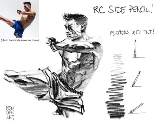 CSP Brush: Side Pencil — Clip Studio Paint brush