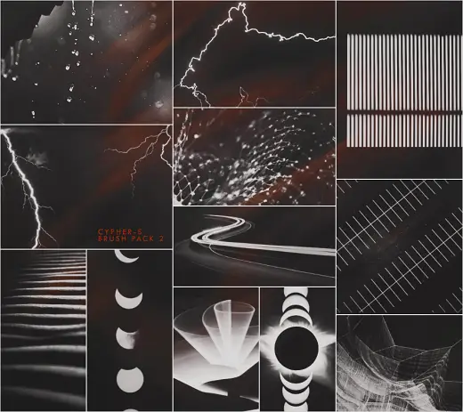 Abstract Brushes by Cypher-s — Procreate, Photoshop & Krita brush