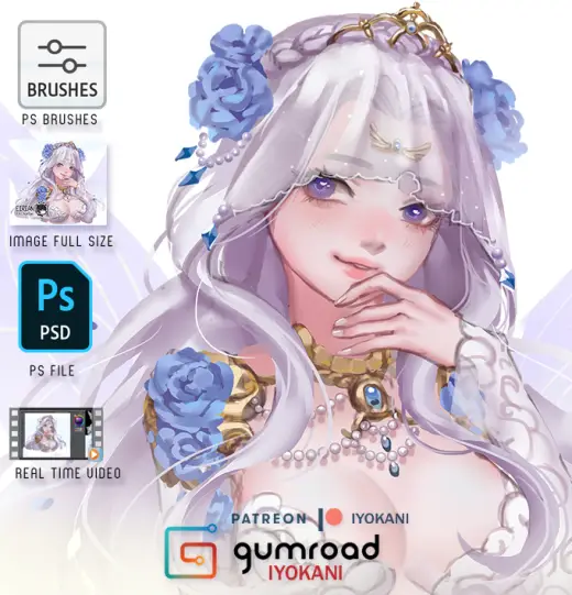 Eirian Process Video | Real time + Brushes — Photoshop brush