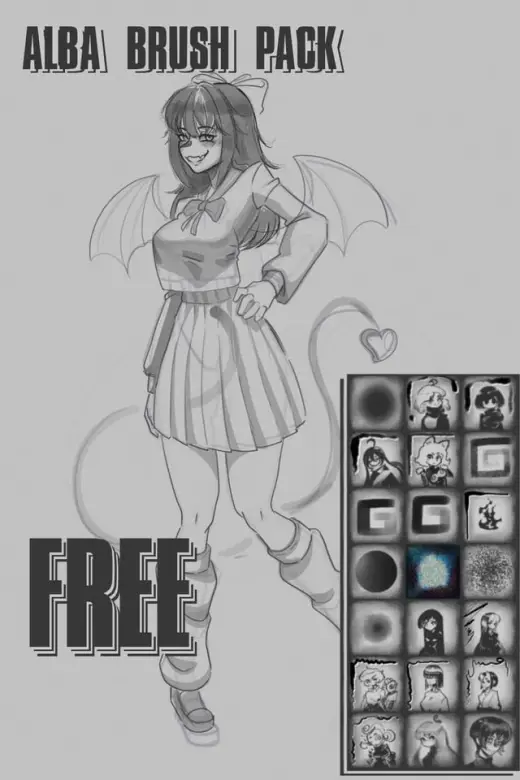 I've updated the brush pack once again... by me — Krita brush