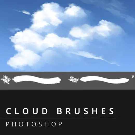 Photoshop cloud brush + smudge tool — Photoshop brush