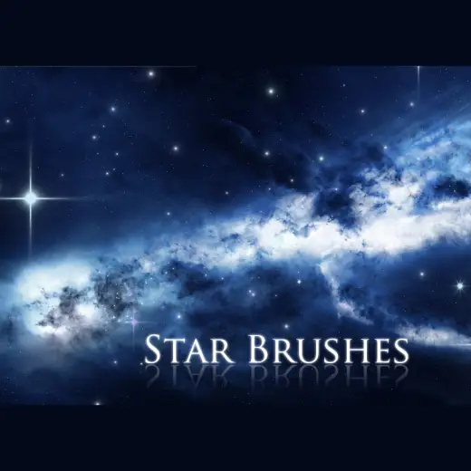 7 Star Brushes — Procreate, Photoshop & Krita brush