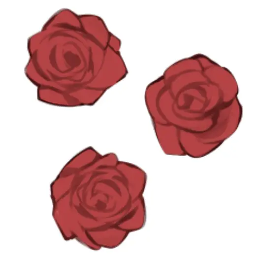 A rose roughly drawn as an illustration — Clip Studio Paint brush