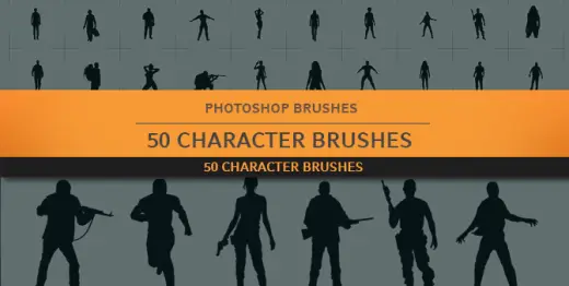 50 Photoshop Character Brushes — Photoshop brush