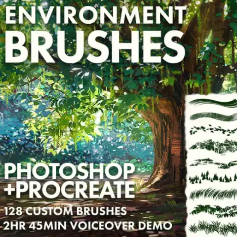 Quick Environment Brushes for Photoshop and Procreate — Procreate & Photoshop brush