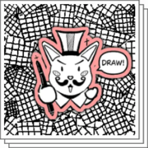 Hand-drawn squares with cross hatching — Clip Studio Paint brush