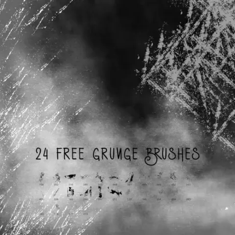 24 Free Grunge Brushes — Procreate, Photoshop & Krita brush