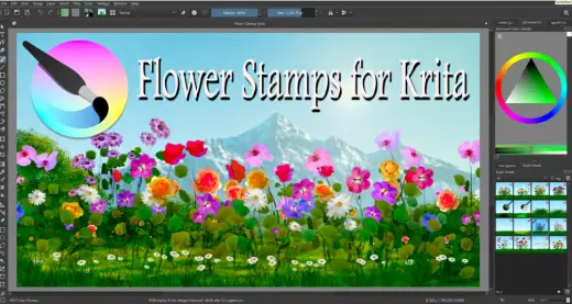 Flower Stamps for Krita 4.3.0 — Krita brush