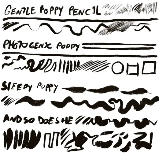 Poppy brushes :) — Krita brush