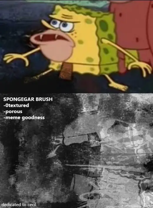 SPONGEGAR PHOTOSHOP BRUSH — Photoshop brush