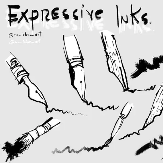 Expressive Inks bundle for krita 5 — Krita brush