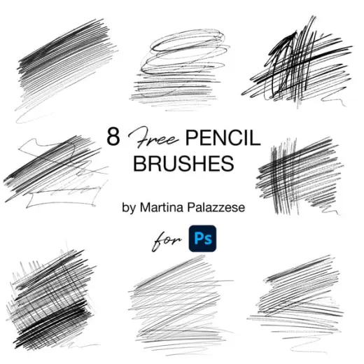 8 Pencil brushes | Photoshop — Photoshop brush