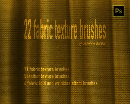 22 fabric texture brushes — Photoshop brush