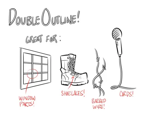 CSP Brush: Double Outline — Clip Studio Paint brush