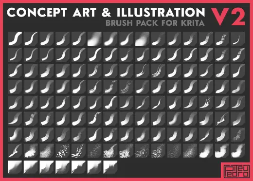 Concept & Illustration V2 — Krita brush