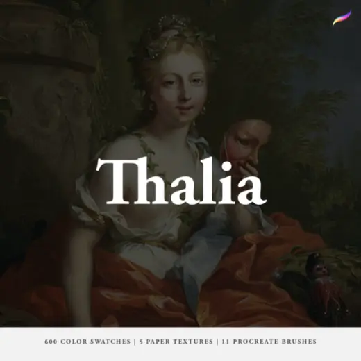 Thalia's Procreate Brushes, Color Swatches & Paper Textures — Procreate brush