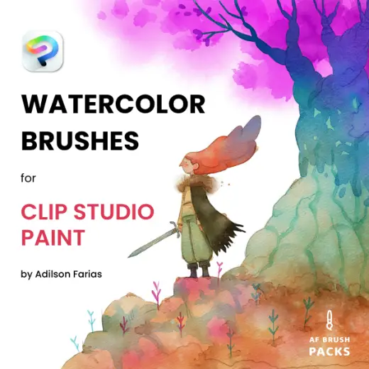 Watercolor Brushes for Clip Studio Paint — Clip Studio Paint brush