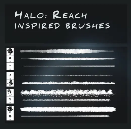 Reach inspired brush pack — Photoshop brush