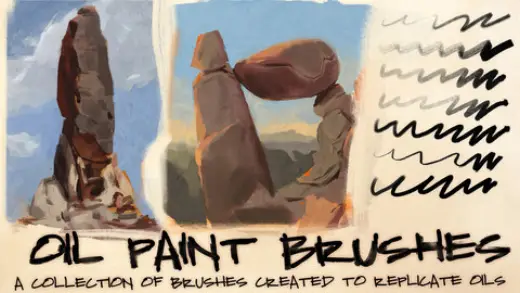 Plein Air Oil Painting - Brush set — Photoshop brush