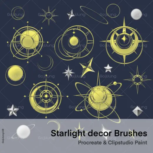 Starlight decor brushes by GojiJung158 — Procreate & Clip Studio Paint brush
