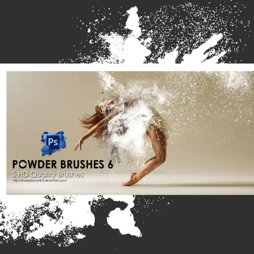 Shades Powders 5 HD Brushes — Procreate, Photoshop & Krita brush