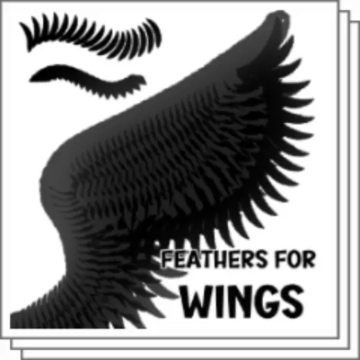 Feathers for Wings BRUSH — Clip Studio Paint brush