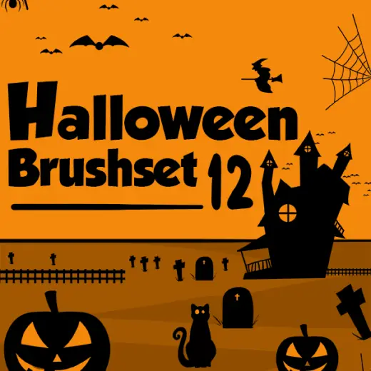 Halloween brushset — Procreate & Photoshop brush