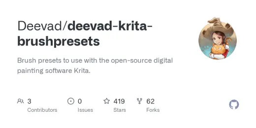 deevad krita brushpresets — Krita brush