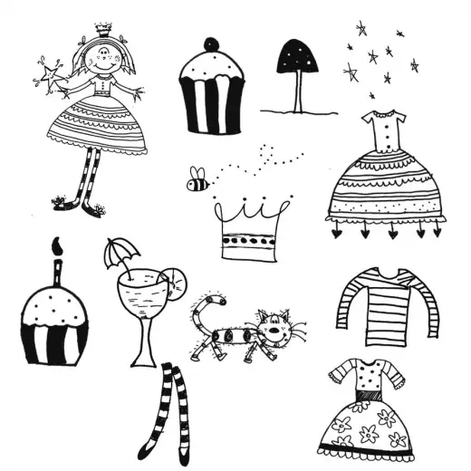 Doodle Brushes Set — Procreate, Photoshop & Krita brush