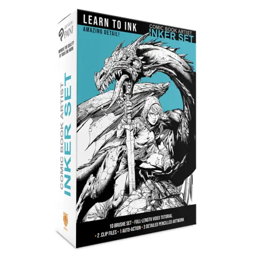 Comic Book Artist: INKER SET for Clip Studio Paint - Brushes and more! — Clip Studio Paint brush