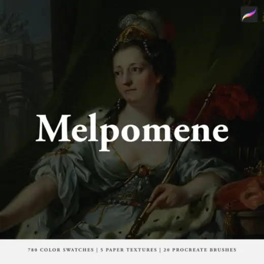 Melpomene's Procreate Brushes, Color Swatches & Paper Textures — Procreate brush