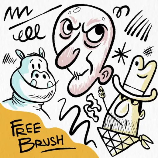 David CP's 'Ink It' line brush for Photoshop — Photoshop brush