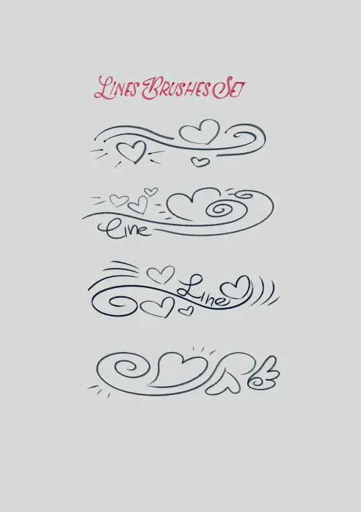 Lines Brushes For Photoshop \ abr — Photoshop brush