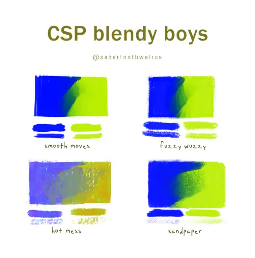 CSP Brushes: Blendy Boys — Clip Studio Paint brush