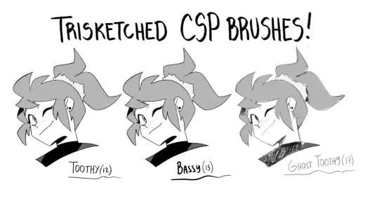 Trisketched Ink Brushes for Clip Studio Paint — Photoshop & Clip Studio Paint brush